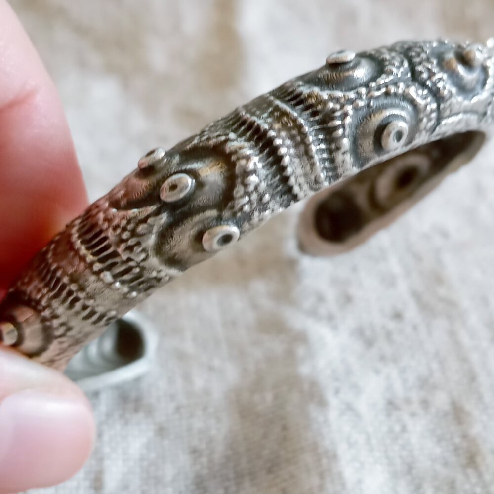 Sea Urchin Silver Cuff